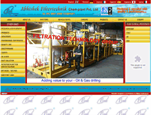 Tablet Screenshot of abhishekfilter.com